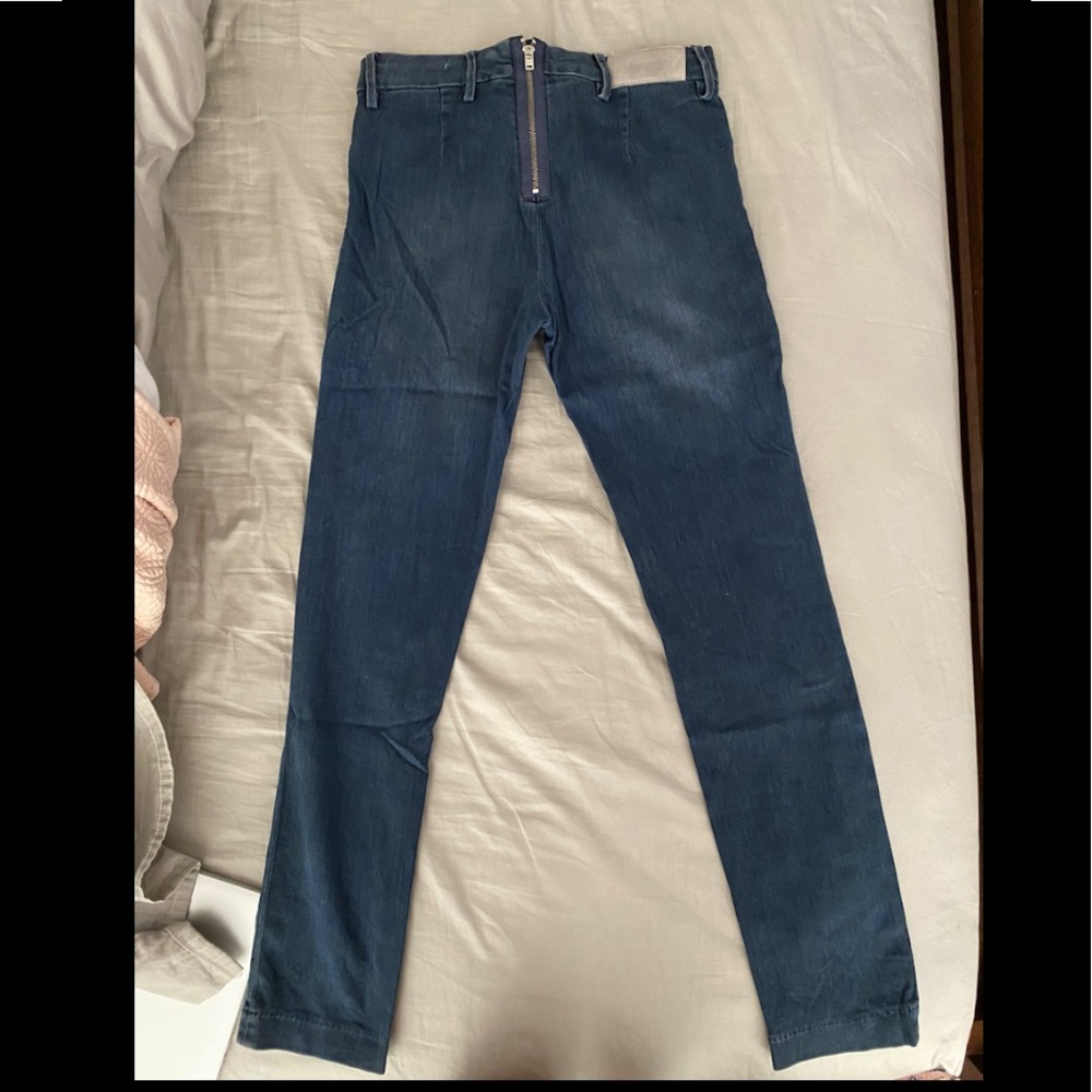 Acne back zip ankle jeans - size 30 fit like 28